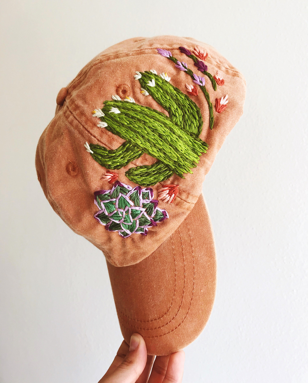 embroidered hat