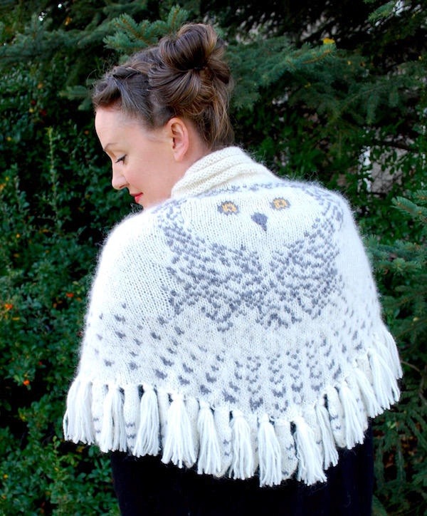 image of owl scarf